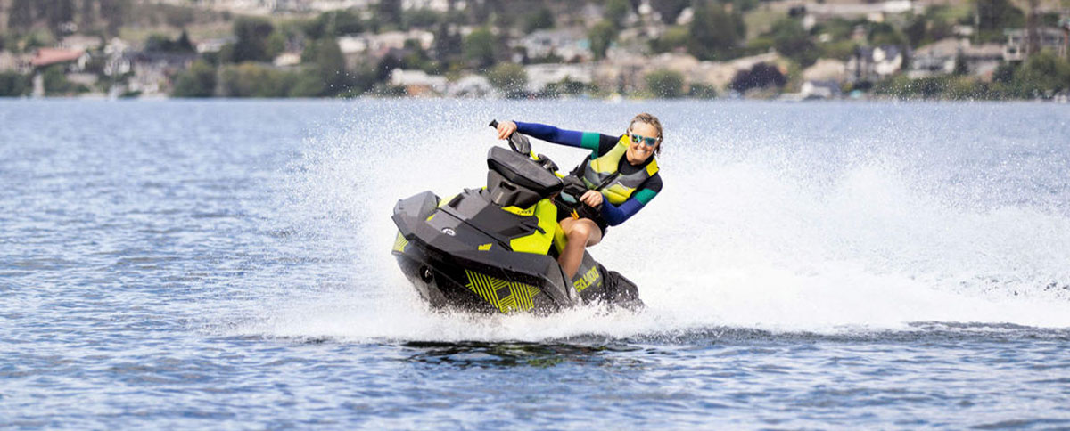 Personal watercraft on water